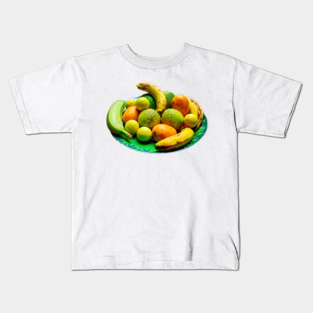 fruits Kids T-Shirt by rickylabellevie